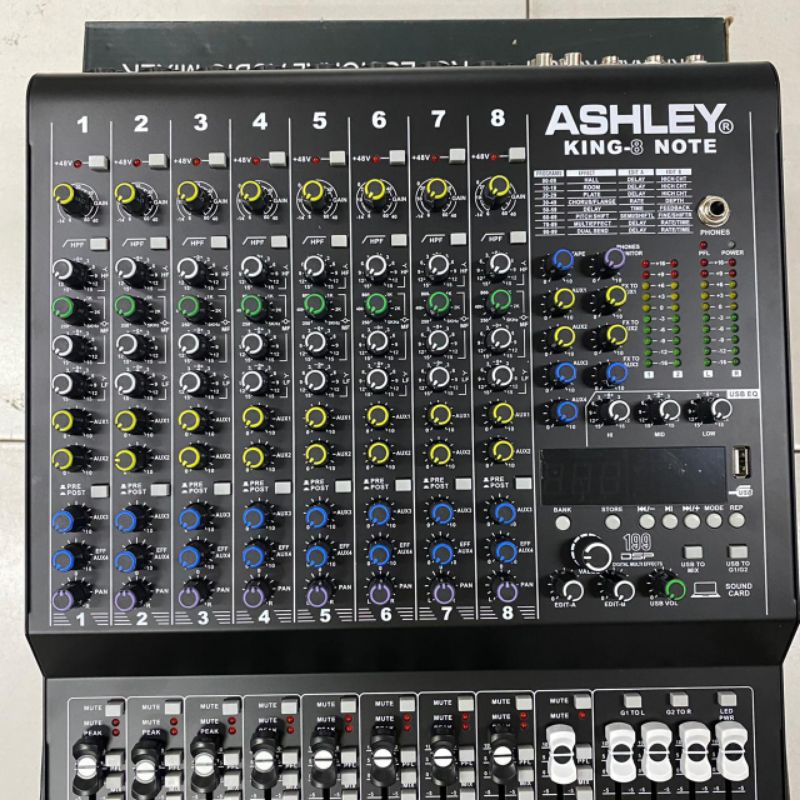 Mixer Ashley 8 Channel King8 Note Baru Supports Pc