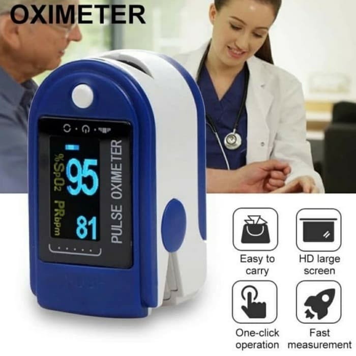 FINGETRIP PULSE OXIMETER ALAT UKUR KADAR OKSIGEN DAN DETAK JANTUNG