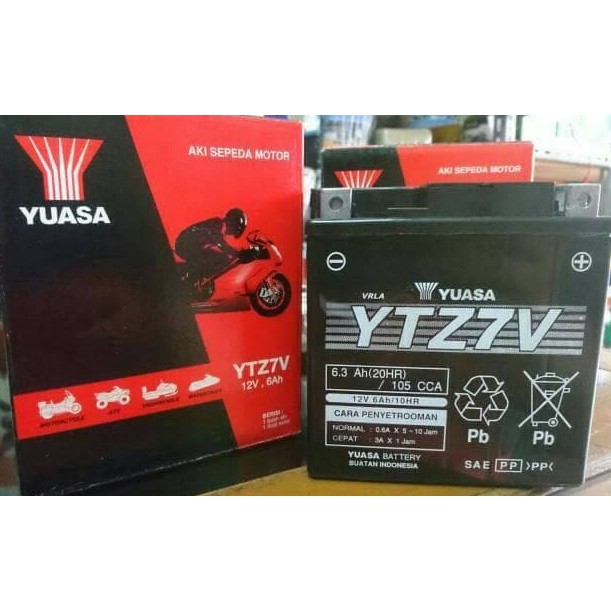 AKI YUASA YTZ7V YTZ7-V YAMAHA NMAX AEROX 155 AKI KERING ORIGINAL