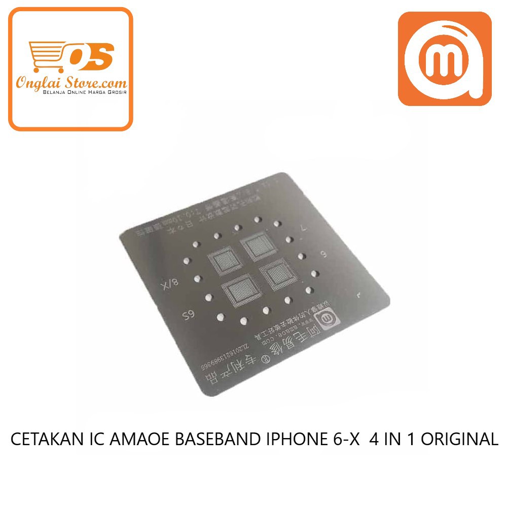 CETAKAN IC AMAOE IPHONE 6-X 4IN1 BASEBAND QUALCOMM 0.10MM MAGNET BAHAN JEPANG  ORIGINAL