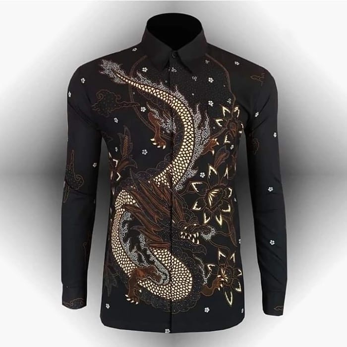 Batik Hendrawan Baju Seragam Kemeja Pakaian Batik Pria Cowok Lengan Panjang Modern Premium Original