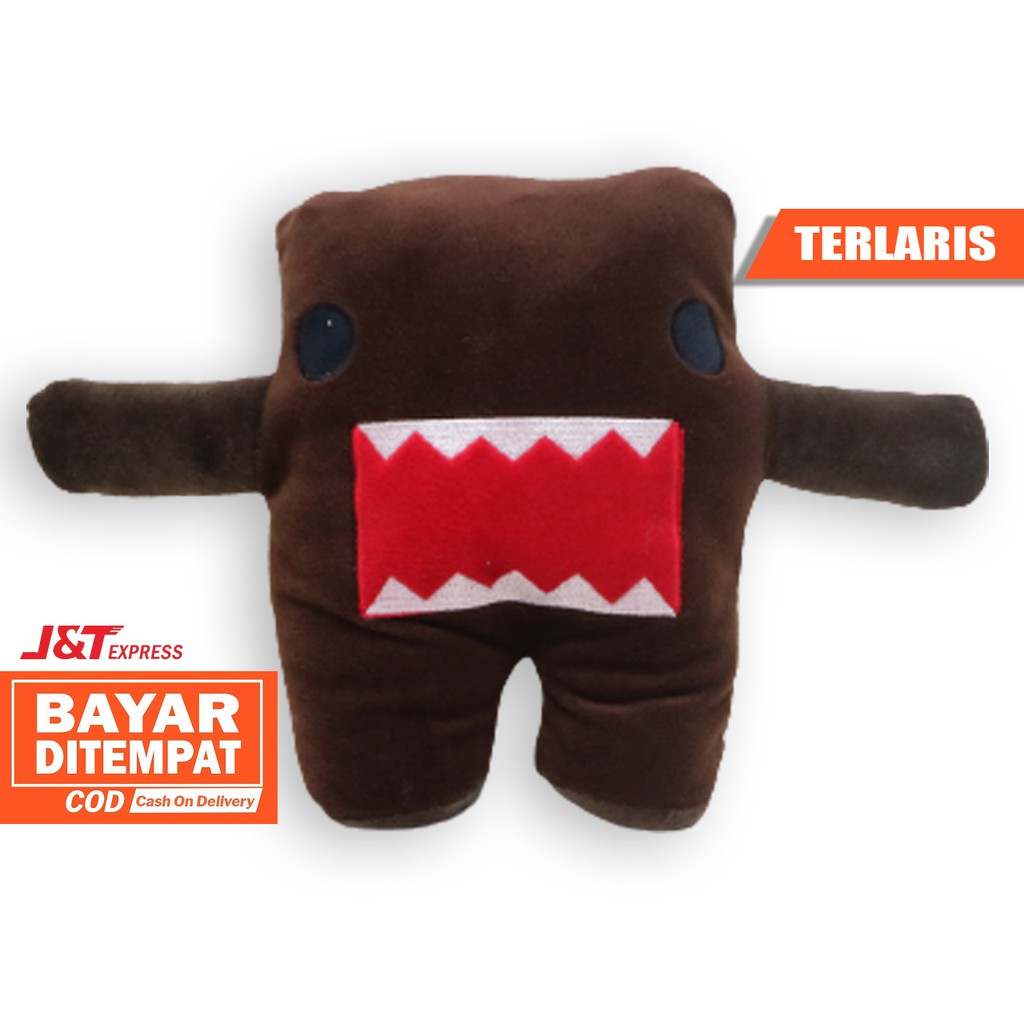 Boneka domo kun bordir coklat