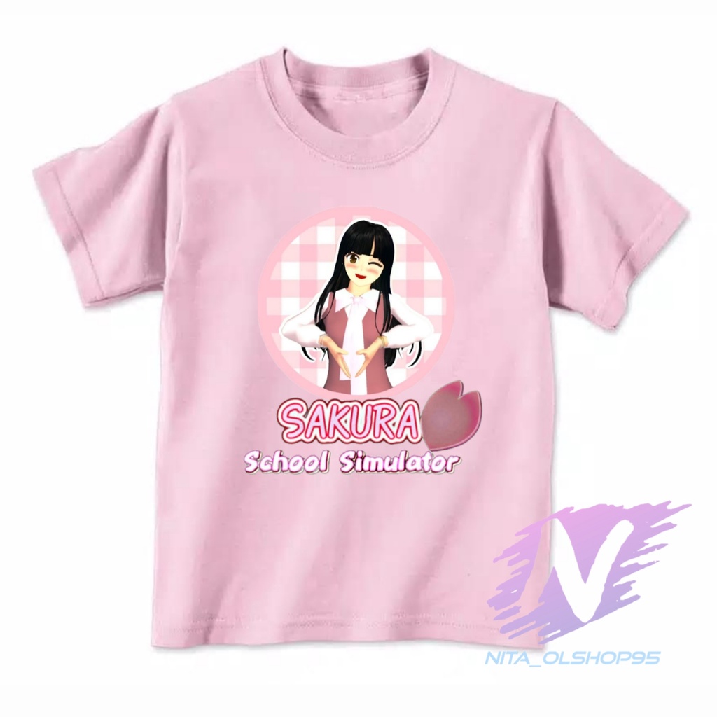 kaos sakura school simulator love kaos anak terlaris