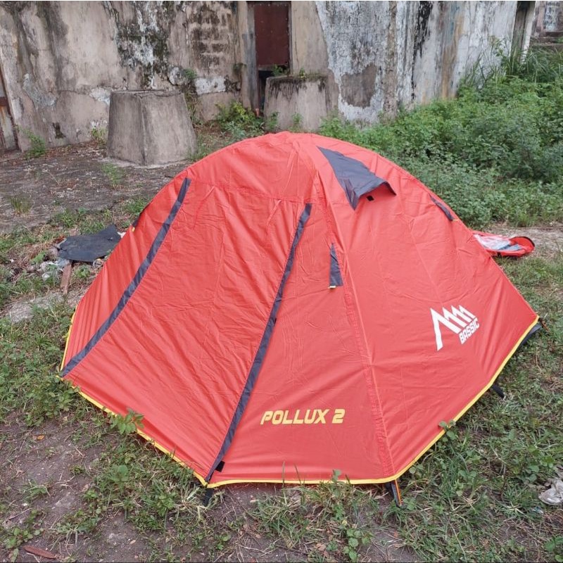 TENDA CAMPING BASSIC POLLUX 2 DOUBLE LAYER MURAH TENDA PREMIUM FRAME ALOY ALUMUNIUM INCLUDE FOOTPRIN