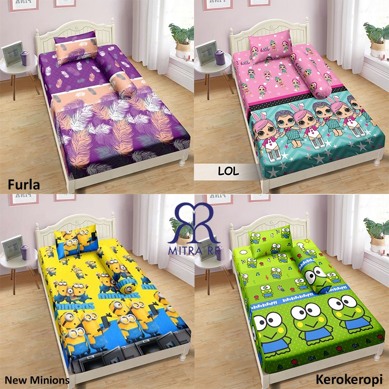 MitraRR Sprei Lady Rose Single Size 100x200x20 No.4 Seprai Single 100 x 200