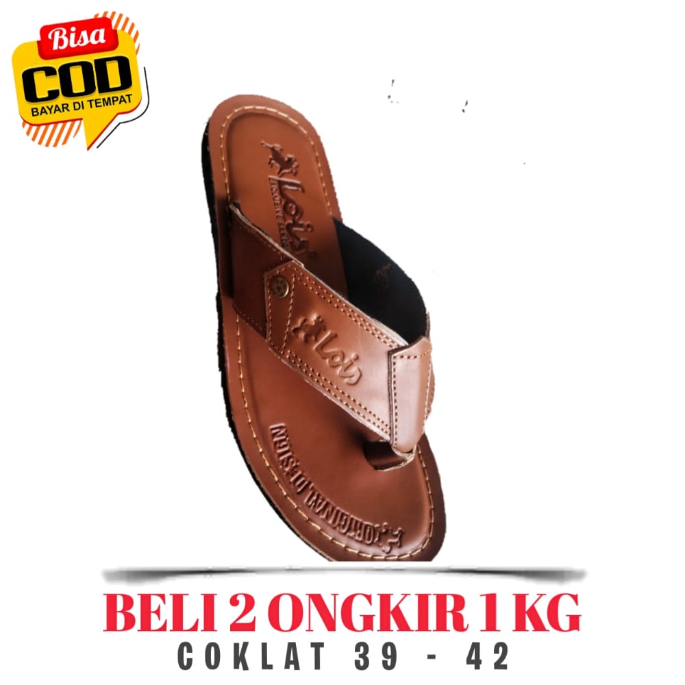 Sandal Jepit Selop Kulit Tasik Pria Anak Anak Laki Laki Cowok Kecil Tanggung Usia Umur Paud Tk Sd Sm