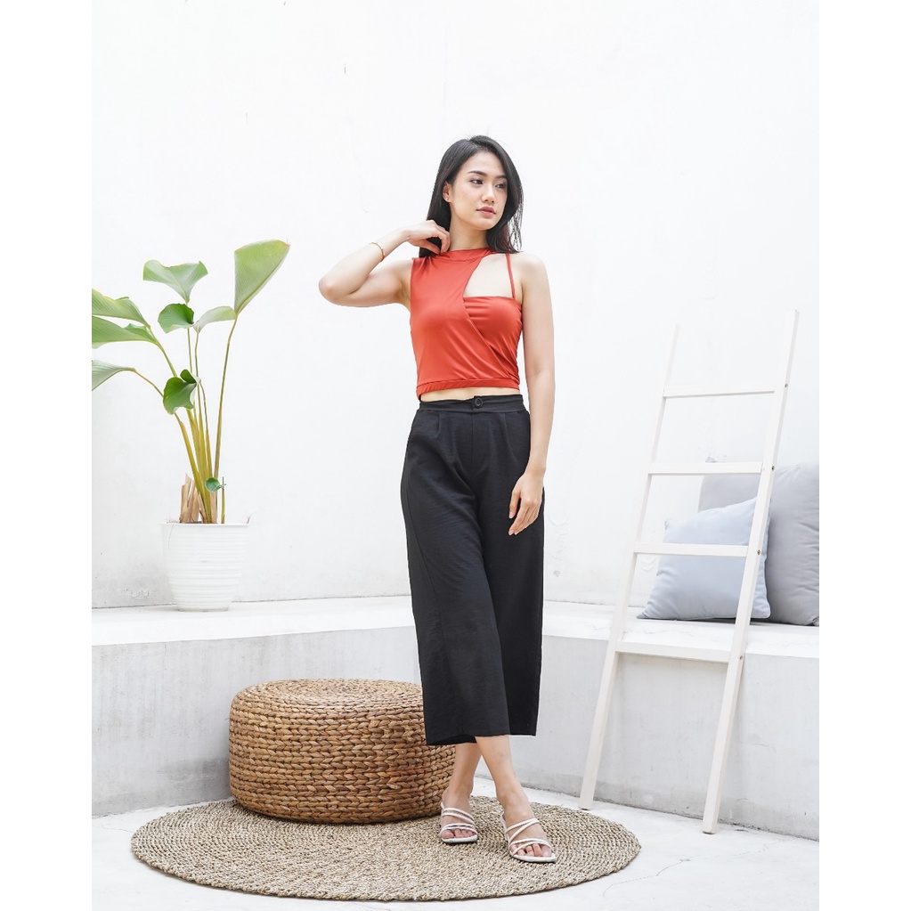 MODAVIE - PROMO CUCI GUDANG !! ELLA TANKTOP Baju Atasan Wanita Korean Style Tank Top Korea Crop Top