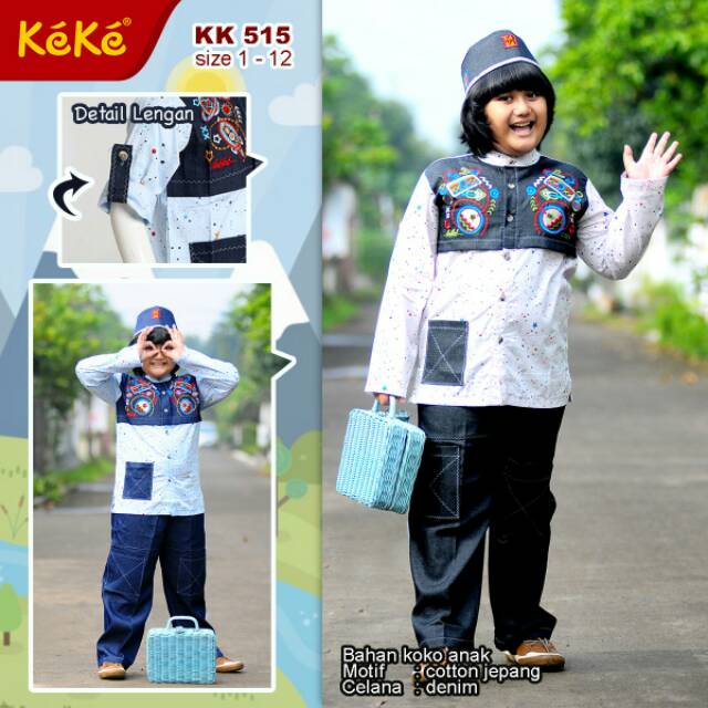 Koko anak keke lengan panjang