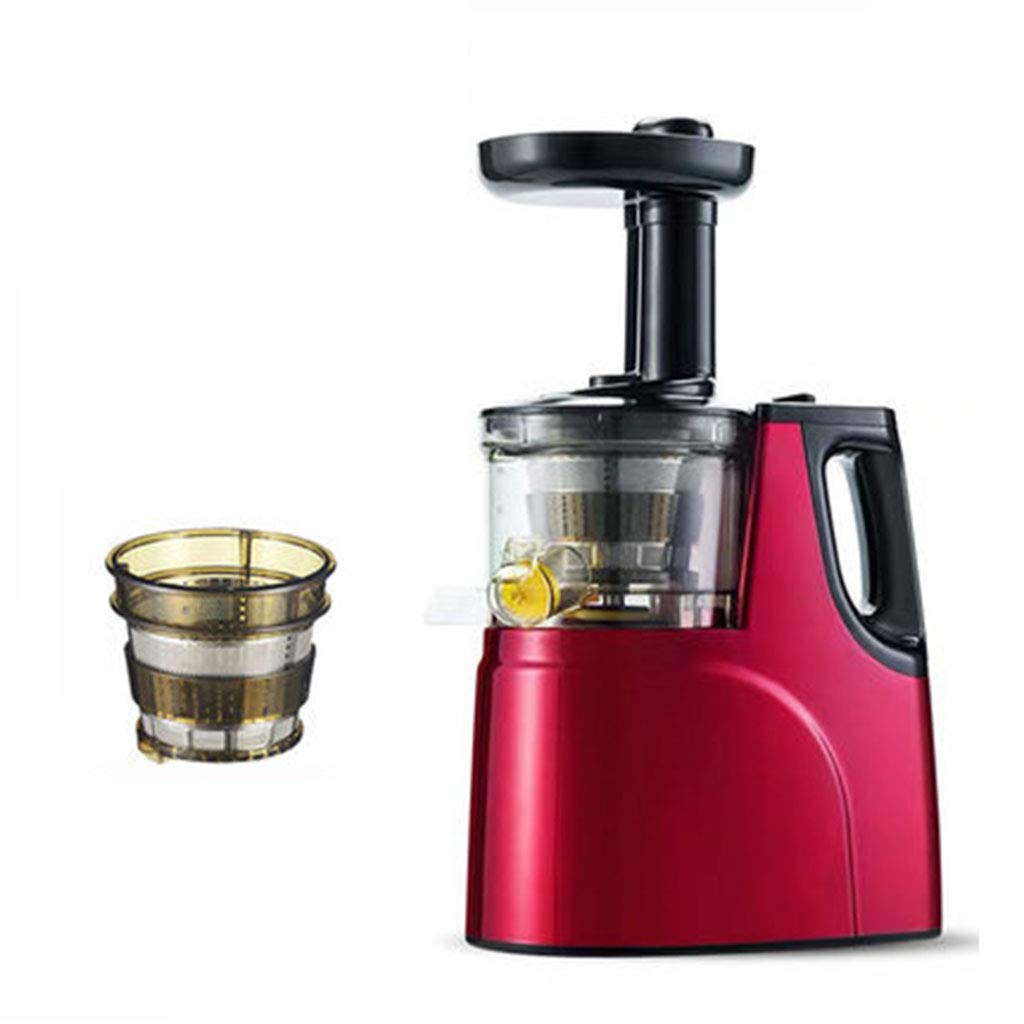 Slow Juicer Extractor RPM 65, Cold Press Juicer untuk Sayuran dan Buah, 95% Hasil Jus Cold Press Juicer Extractor dengan Motor Tenang &amp; Fungsi Mundur, Bebas BPA