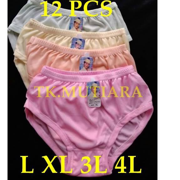 Koleksi Terbaru.. (L XL 3L 4L) LUSINAN CD WANITA CELANA DALAM 12 PCS / CD WANITA LUSINAN MURAH