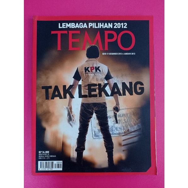 Majalah TEMPO : Lembaga Pilihan 2012, KPK Tak Lekang. Edisi 31 Desember 2012 - 6 Januari 2013