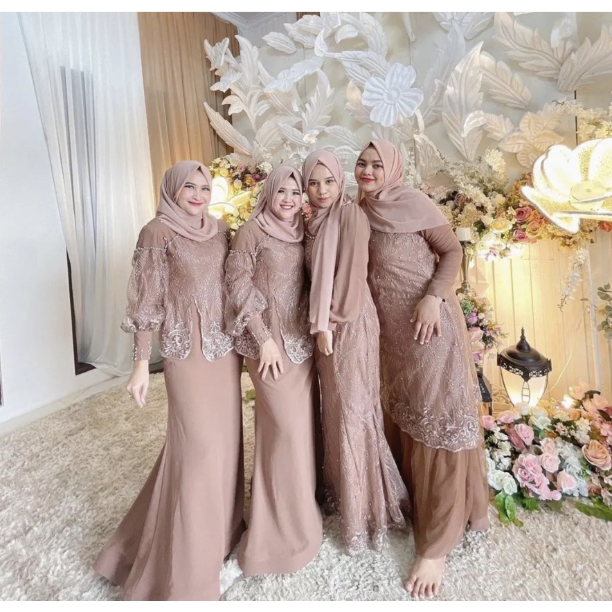 Paket Bahan Seragaman Bridesmaid Keluarga Kain Satin Charmuse Maxmara / Baju Nikah / Baju Wisuda