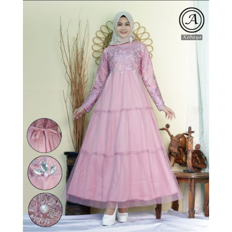 NEW REALPICT GAMIS ASSIFA/GAMIS PESTA MURAH/DRESS TERBARU/BY ASSIFA