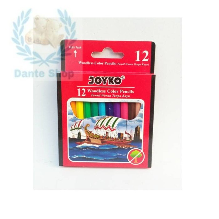 

WARNAPENSIL- PENSIL WARNA JOYKO 12 WARNA (PENDEK) -PENSIL WARNA
