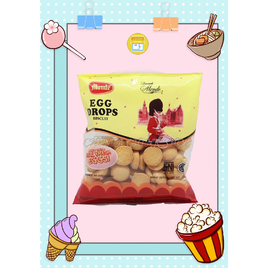 

Monde Egg Drops Biskuit Telur 110g