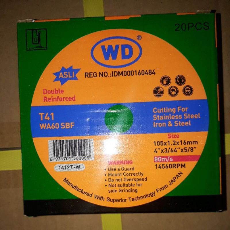 batu gerinda potong wd 4 inch asli