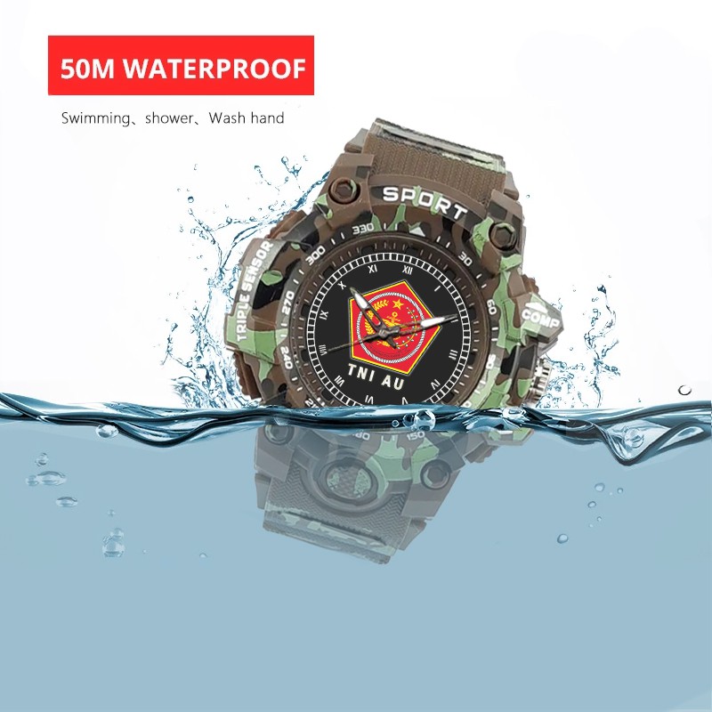 (SPECIAL EDITION) JAM TANGAN LOGO MABES TNI WATER RESISTANT NO.13