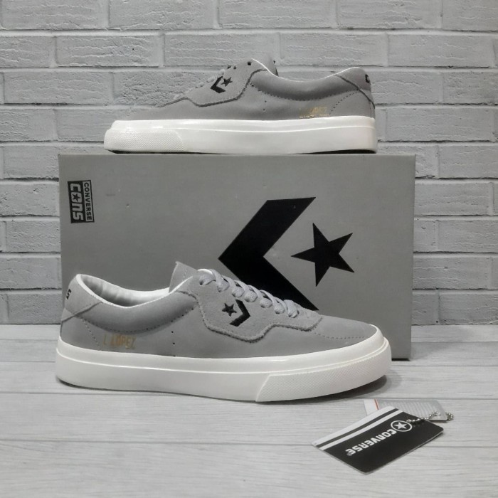 Sepatu Pria Sneaker Converse L Lopez Pro Grey Grade Original - 43