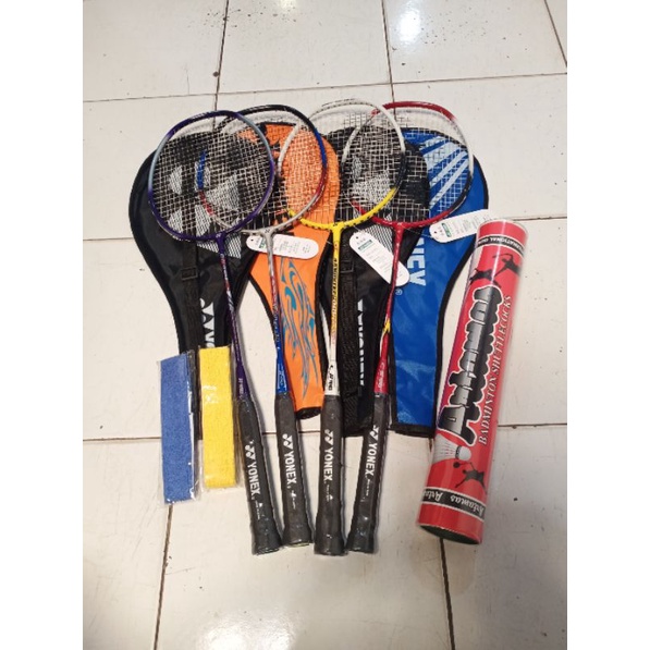RAKET BADMINTON YONEX TAS STGH KOMPLIT+COCK+GRIP+TAS
