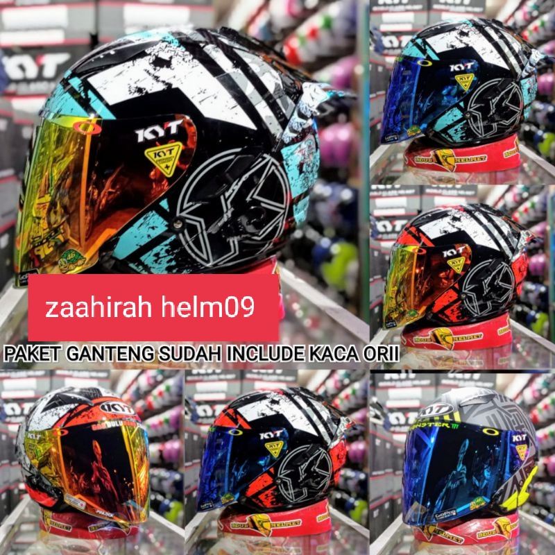 KYT galaxy flat R motif paket ganteng 100% original termurah dan bisa cod-HELM KYT GALAXY FLAT R-HEL