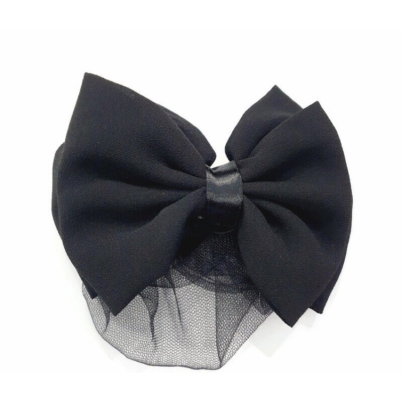 harnet pita besar/harnet hitam/jepit harnet/harnet pita murah/fashion wanita/hairnet