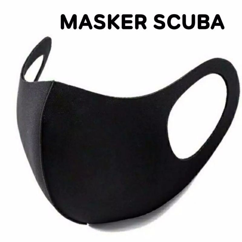 SUBSIDI TERMURAH Masker Peduli Bahan Scuba Random Warna