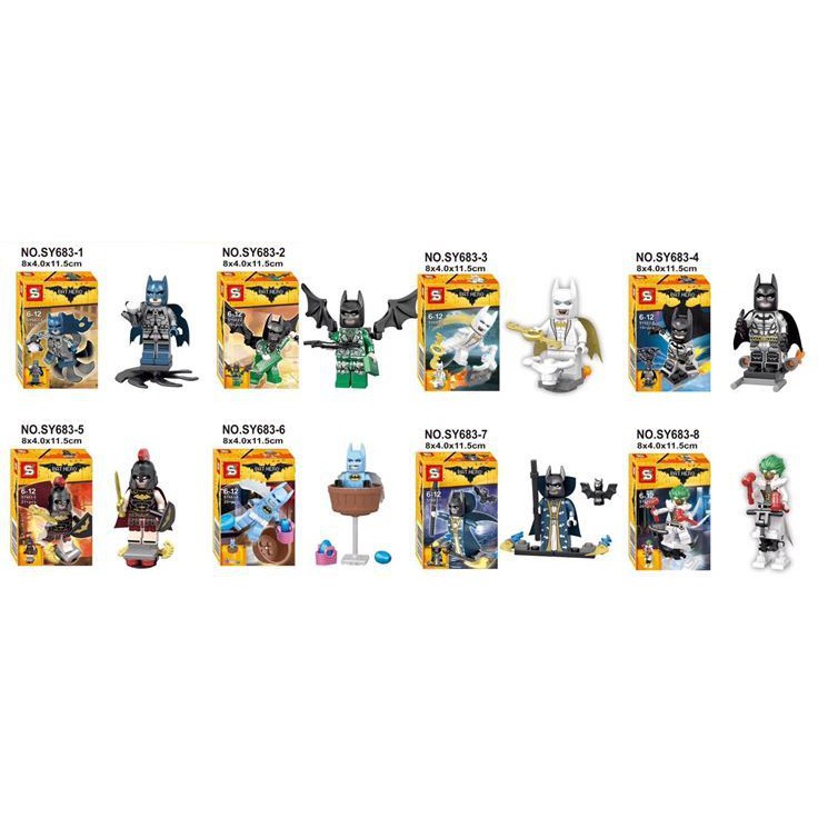 Lego SY 683 Batman Movie Mini Figure 8 in 1