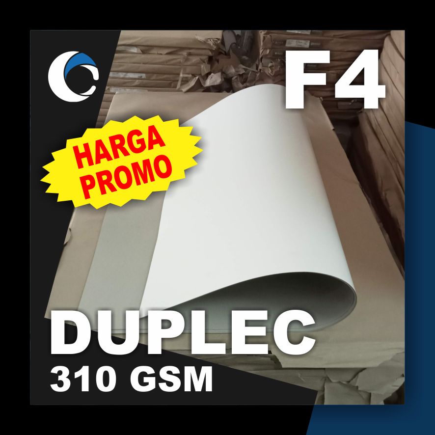 

KERTAS DUPLEC 310 GSM Uk [ F4 / POLIO ] 21.5 cm X 33 cm ( 50 LEMBAR )