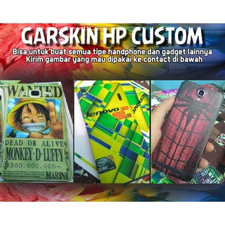 Garskin Hp Asus, Apple, Oppo, xiaomi, Samsung, dll. Custom