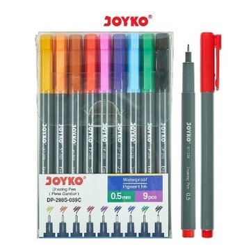 

(DISKON TERMURAH) Joyko Drawing Pen 0.5mm DP-298S-059 Pena Gambar Isi 9 Warna Manga