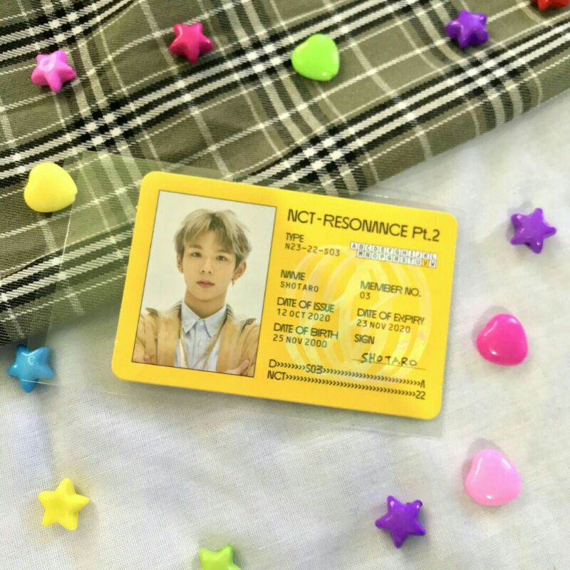 ID CARD PHOTOCARD SHOTARO NCT DEPARTURE