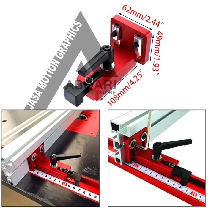 Track Connector / Fence Connector / Table Saw Miter Saw / Meja Profil