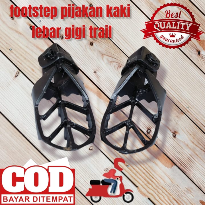 footstep pijakan kaki lebar gigi trail costom rangka bebek gtx ktm husqvarna