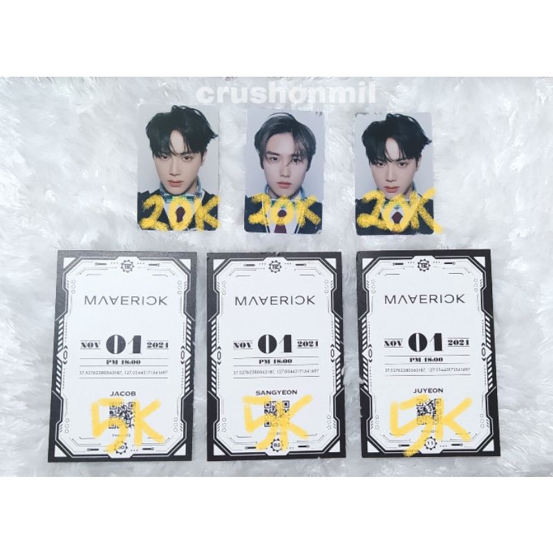 The Boyz ID Card Invitation Card Maverick Juyeon Sangyeon Haknyeon Jacob TBZ
