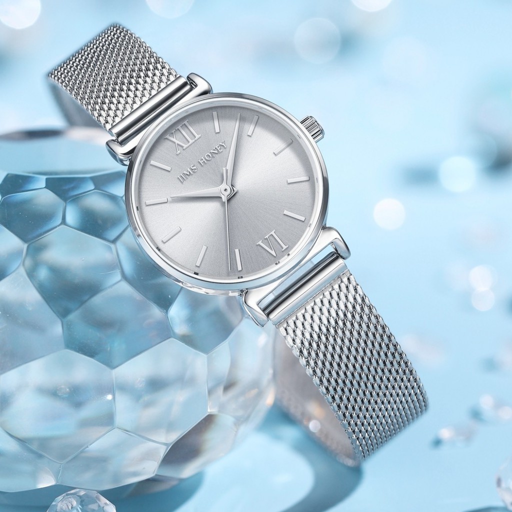 JIMS HONEY JHW-02 Jam tangan analog wanita jimshoney cewek murah elegan fashion import-SILVER