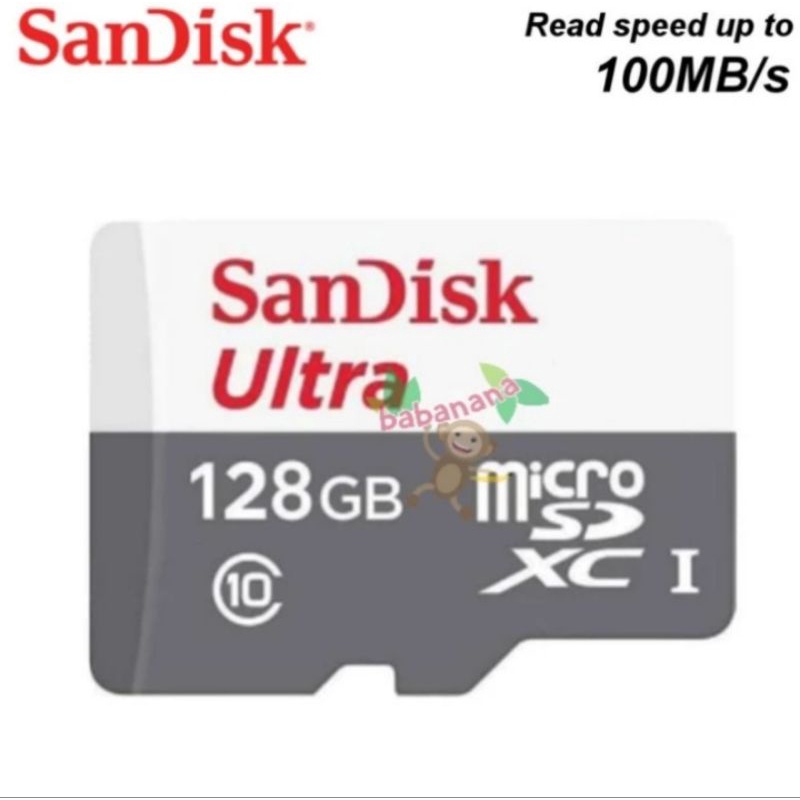 SanDisk Ultra MicroSDXC UHS-I 128GB 100MB/s Original - No Adapter