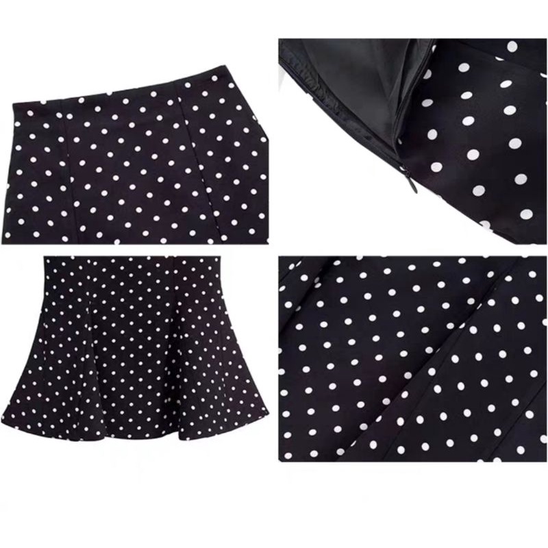 SKIRT POLKA MERMAID.PEPLUM.ROK WANITA KOREAN STYLE FIT TO XL-5