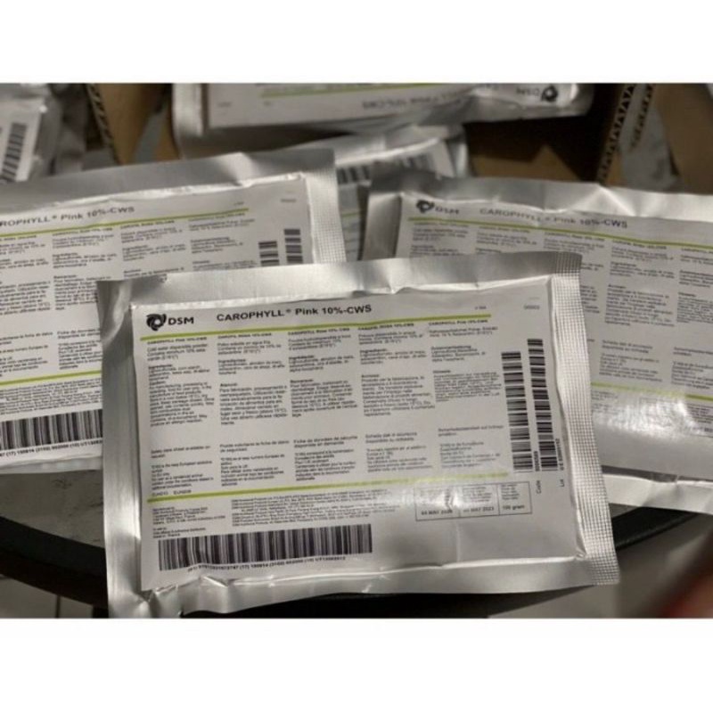 Pewarna Ikan Carophyll Pink DSM France 100 gram Astaxanthin 10% Jaminan Original 100%