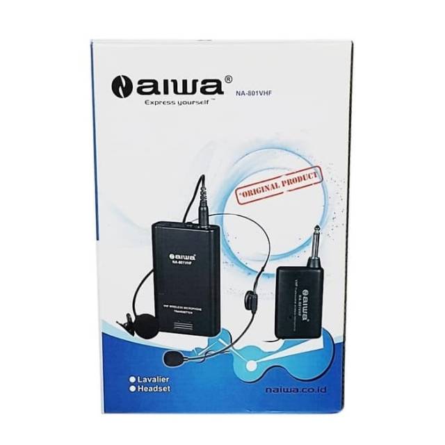 Microphone Mic Wireless N aiwa NA 801 CLIP ON