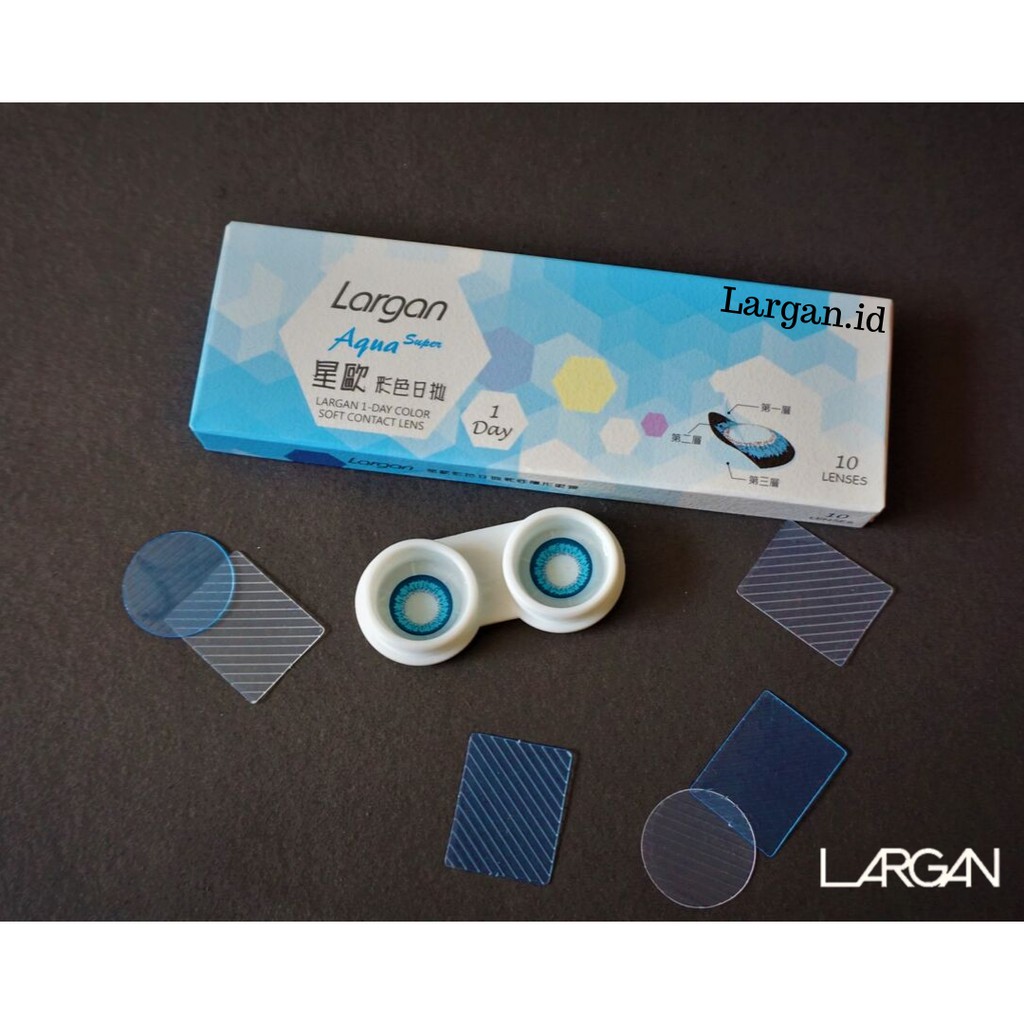 

BIG BOX SOFTLENS LARGAN COLOR SERIES “BLUE” (ONE DAY) MADE IN TAIWAN