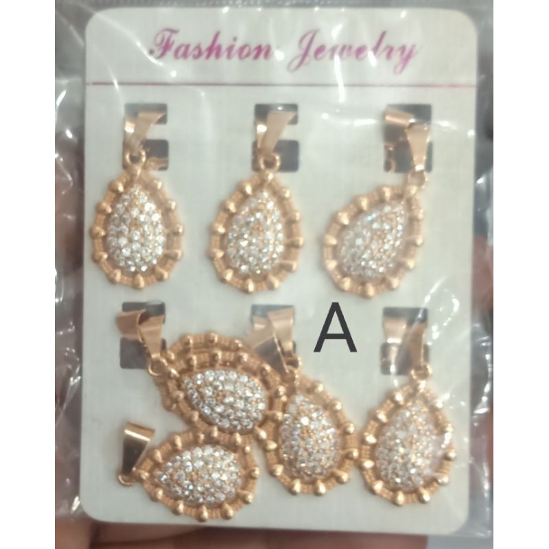 B01. Liontin kalung xuping wanita lapis emas dgn mata zircon