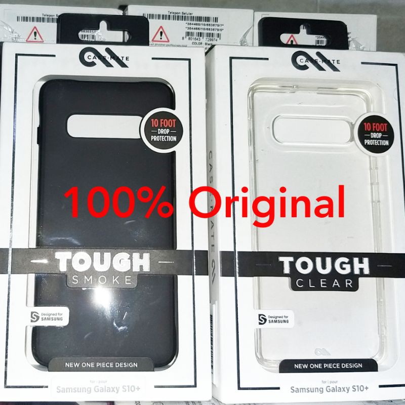 Samsung Galaxy S10 Plus Note 10 Original Casemate Tough Clear Smoke Case Casing Bening Silikon