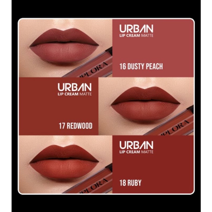 LIPSTIK IMPLORA Urban Lip Cream Matte Original BPOM