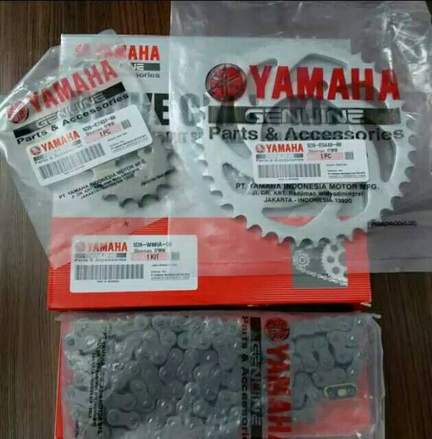 GEAR SET GEAR GIR SET RANTAI YAMAHA VEGA ZR JUPITER Z NEW 115 RR 5D9