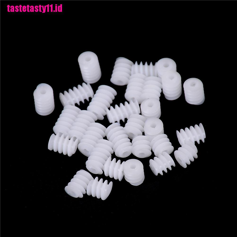 10 Pcs Mainan Roda Gigi Aperture Bahan Plastik Ukuran 6x8mm 2mm