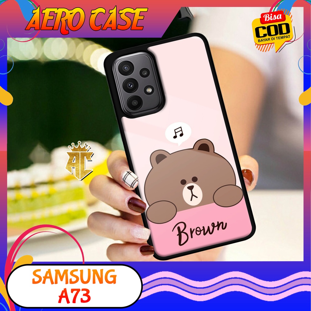 CASE SAMSUNG A73 - Casing SAMSUNG A73 Terbaru AERO STORE [ MOTIF WBB ] Silikon - Case Hp - Case Mewa