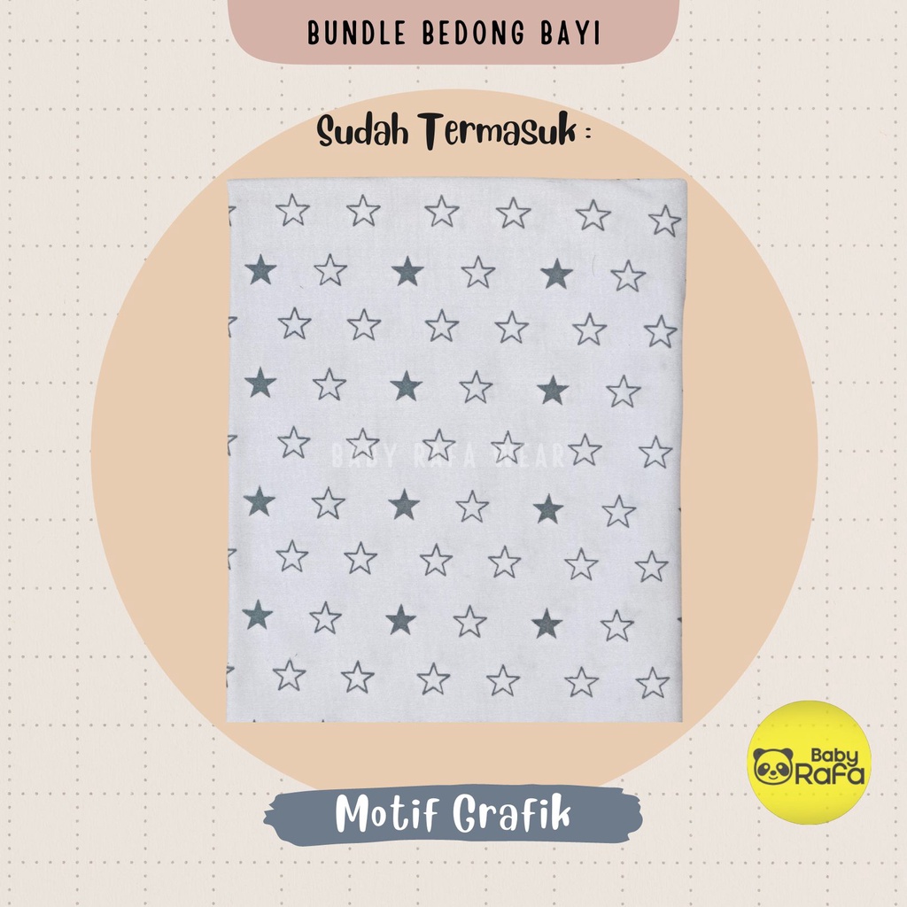 Serian Abu - 3 pcs Bedong Bayi Bahan Kaos GREY SERIES 110 x 90 cm Merk SNI Bolo - Bolo