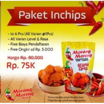 

MORANGMORENGSNACK PAKET PROMO 75RIBU DAPAT 6PCS