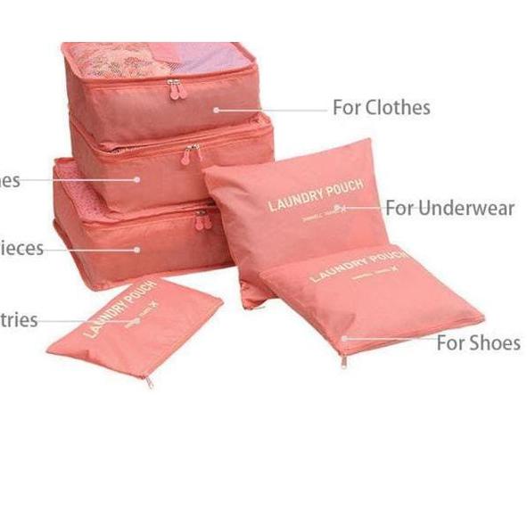 ☞ HOVELSHOP Travel 6 in 1 Bag Tempat Penyimpanan Pakaian Travel Bag Tas Travel Multifungsi ⅍