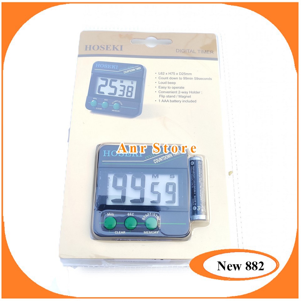 Stopwatch Hoseki 2203 Original Digital Timer Dapur Mobil Jam